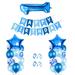 Balloon Outdoor Ornaments Bling Decorations for Home White Balloons Birthday Party Number Set Banquet Emulsion Aluminum Mold