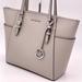 Michael Kors Bags | Michael Kors Charlotte Satchel Shoulder Bag Grey | Color: Gray/Silver | Size: Os