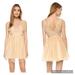 Free People Dresses | Free People Deja Vu Beaded Embroidered Rose Gold Tulle Mini Dress Size 10 | Color: Gold/Tan | Size: 10