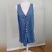 Madewell Dresses | Madewell Denim Button Front Haslett Wash Sleeveless Easy Dress | Color: Blue | Size: M