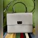 Kate Spade Bags | Kate Spade Knightsbridge Croc Embosse Leather Doris Satchel Top Handle Purse Bag | Color: Silver | Size: Os