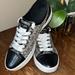 Michael Kors Shoes | Michael Kors Mk City Sneakers Monogram Graphite Black Lace Up Shoes Size 7 | Color: Black/Gray | Size: 7