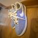 Nike Shoes | Canvas Baby Blue Air Force, One Nike Gym Shoe Size 8 1/2 In Women’s | Color: Blue | Size: 8.5