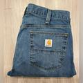 Carhartt Jeans | Carhartt Men's Blue Denim Jeans Size 34x30 Traditional Fit Work Pants Relaxed | Color: Blue | Size: 34