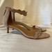 J. Crew Shoes | J.Crew Cream Suede Sandals, Open Toe, Kitten Heel, Ankle Strap, Size 7, New! | Color: Cream | Size: 7