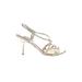 Badgley Mischka Heels: Gold Shoes - Women's Size 7 - Open Toe