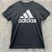 Adidas Shirts | Adidas Shirt Men's Medium Adult Black White Athletic Training Gym Logo Outdoors | Color: Black | Size: M