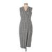 Rachel Zoe Casual Dress - Sheath: Gray Houndstooth Dresses - Women's Size 10