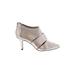 Bella Vita Heels: Slip-on Stilleto Glamorous Gold Shoes - Women's Size 7 - Pointed Toe