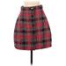 Derek Lam 10 Crosby Casual Skirt: Red Checkered/Gingham Bottoms - Women's Size 0
