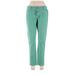 Lauren Conrad Casual Pants - High Rise Straight Leg Boyfriend: Green Bottoms - Women's Size 14