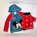 Disney Swim | Disney Baby Mickey Mouse 3/6m Hooded Rash Guard (Nwt) & 6/9m Swim Trunks (Nwot) | Color: Blue/Red | Size: 3-6mb