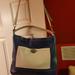 Coach Bags | Coach Leather Medium Shoulder Bag | Color: Blue/White | Size: Os