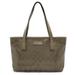 Gucci Bags | Gucci Gg Implement Tote Bag Shoulder Pvc Leather Metallic Khaki 211138 | Color: Green | Size: Os