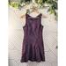 Free People Dresses | Free People Women's Dress Burgundy Red Sleeveless Textured Zebra Chenille Size 0 | Color: Purple | Size: 0