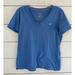 Nike Shirts & Tops | Nike Shirt Girls Blue White Swoosh V Neck Tee Kids Child Youth Slim Fit Size L | Color: Blue/White | Size: Lg