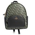 Coach Bags | Coach Women's Court Backpack Monogram Green Nwt $450 | Color: Black/Green | Size: Os