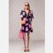 Kate Spade Dresses | Kate Spade Grand Flora Cotton Fit & Flare Dress | Color: Black/Pink | Size: 4