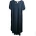 Lularoe Dresses | Llr Lularoe Carly Swing Dress Black W Pocket Sz L | Color: Black | Size: L