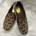 Michael Kors Shoes | Euc Michael Kors Slip On Sneaker In Brown Mk Signature | Color: Brown/Tan | Size: 8
