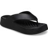 Zehentrenner CROCS "Getaway Platform Flip", Damen, Gr. 36, schwarz, Croslite, unifarben, sportlich, Schuhe Zehentrenner, Plateau, Sommerschuh, Schlappen mit modischer Plateausohle