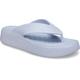 Zehentrenner CROCS "Getaway Platform Flip" Gr. 38, blau (hellblau) Damen Schuhe Strandschuhe