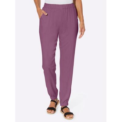 Haremshose CLASSIC BASICS, Damen, Gr. 54, Normalgrößen, lila (violett), 100% Viskose, unifarben, lang, Hosen Image