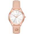 Quarzuhr MICHAEL KORS "SLIM RUNWAY" Armbanduhren beige Damen Quarzuhren