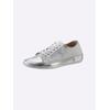 Sneaker ANDREA CONTI, Damen, Gr. 38, silber (weiß, silberfarben), Leder, Rindsleder, Glattleder, modisch, Schuhe