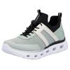 Slip-On Sneaker RIEKER SPORT, Damen, Gr. 38, grün (mint kombiniert), Textil, Lederimitat, sportlich, Schuhe Sneaker, Chunky Slipper, Freizeitschuh in veganer Verarbeitung, Topseller