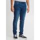 5-Pocket-Jeans BLEND "BL-Jeans Twister fit" Gr. 34, Länge 32, blau (medium blue) Herren Jeans 5-Pocket-Jeans