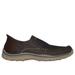 Skechers Men's Slip-ins Relaxed Fit: Expected - Cayson Sneaker | Size 9.5 | Dark Brown | Textile | Vegan