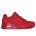 Skechers Women's Uno - Stand on Air Sneaker | Size 9.5 | Red | Textile/Synthetic