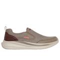 Skechers Men's Relaxed Fit: Slade - Lucan Sneaker | Size 9.0 Extra Wide | Khaki | Textile/Synthetic | Vegan | Machine Washable