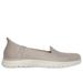 Skechers Women's Slip-ins: On-the-GO Flex - Clover Flats | Size 10.0 | Taupe | Textile | Vegan | Machine Washable