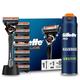 Gillette ProGlide Nassrasierer Herren Set, Rasierer + 8 Rasierklingen mit 5-fach Klinge + PRO Bartpflege Rasiergel 200 ml + Rasierhalter, Geschenk für Männer