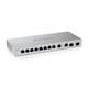 Zyxel Multi-Gigabit Web-Managed Switch 12 Ports, Davon 2 Ports mit 2,5 G und 2 Ports mit 10G SFP+, Desktop/Wandmontage, 5 Jahre Garantie [XGS1210-12]