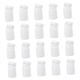 Gatuida 120 Pcs Medicine Bottle Travel Purses Empty Capsule Bottles Plastic Round Pill Bottles with Caps Round Pill Container Small Pill Case or White Cylindrical Bottled