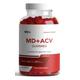 MD+ ACV 1000mg Gummies, 60 Gummies, Vegetarian, Gluten Free, Enhanced Formula Infused with Pomegranate, Beet Juice and Vitamin B12