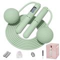 YOTTOY Cordless Jump Rope with Counter - Ropeless Jump Rope 2 In 1 with Large Cordless Ball-Weighted Jump Rope for Women with LCD Display and Tangle-Free-Ideal for Cardio, Crossfit, and HIIT Workouts