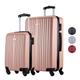 Slazenger Suitcase Set 2 Pieces - Hand Luggage Suitcase and Travel Suitcase (M + XL) - ABS Trolley Hard Case Set with 360° Wheels - Combination Lock - Rose, Pink, Hard Shell