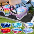 DaisyInner 6 Pcs Golf Cart Seat Covers durable Tie Dye Golf Cart Seat Towel Blanket with Holes Soft Microfiber Golf Cart Seat Blanket Easy Install and Clean for Golf Cart Seat Accessories, 51'' x 31''