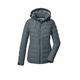 Killtec KOW 10 WMN QLTD JCKT Women's Quilted Jacket with Zip-Off Hood/Functional Jacket is Water-Repellent, Blue Grey, 48, 41807-000