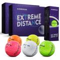 SUMBONUM Golf Balls Soft Feel Long Distance 2 Layers Golf Balls for Practice Two Dozen（24pack White Pink Orange Green Light Green