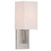 1 Light Brushed Nickel ADA Wall Sconce