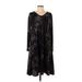 Lularoe Casual Dress - Party V-Neck Long sleeves: Black Dresses - Women's Size Small