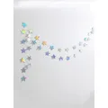 Guirxiété de papier à motifs arc-en-ciel bannière à cordes étoiles décoration murale pour mariage