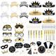 KatchOn, NYE Party Favors 2024, Set of 74 | New Year Photo Props, NYE Hats and Noise Makers | New Years Headband 2024, Happy New Year Necklace | Happy New Year Glasses 2024 for NYE Decorations 2024