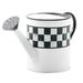 MacKenzie-Childs Spectator Watering Can Metal in Black/White | 7 H x 35 W x 20 D in | Wayfair 280-0039