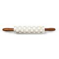 MacKenzie-Childs Sterling Check® Rolling Pin in Gray/Yellow | 17.5 H x 2.5 W in | Wayfair 37394-540